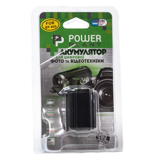 Акумулятор PowerPlant Canon BP-820 Chip 1960mAh (DV00DV1371)