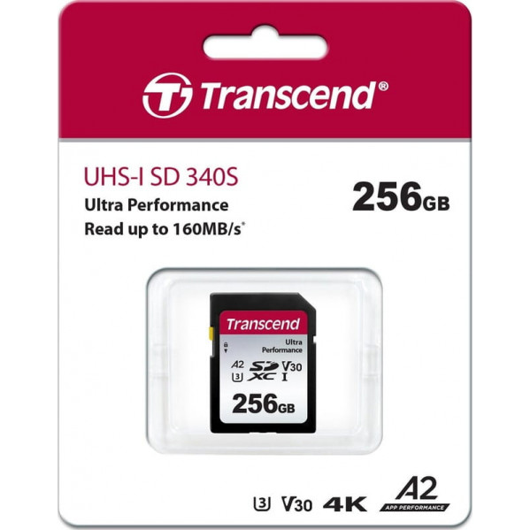 Карта пам`яті SDXC 256GB UHS-I/U3 Class 10 Transcend Ultra Performance 340S (TS256GSDC340S)