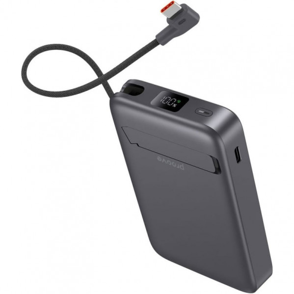 Універсальна мобільна батарея Proove OverPower 35W 10000mAh Qi2 Gray (PBOP35012105)