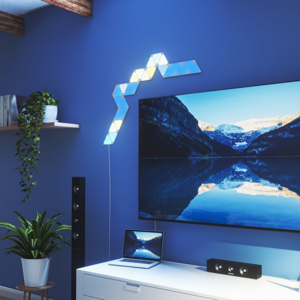 Додаткові панелі Nanoleaf Shapes Mini Triangles Apple HomeKit, 10 шт. (NL48-1001TW-10PK)