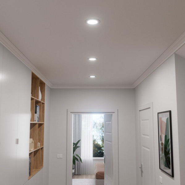 Світильник стельовий Nanoleaf Essentials Matter Smart Recessed Downlight, 6 Вт, 550 Lm, Apple HomeKit (NF080D02-1W3)