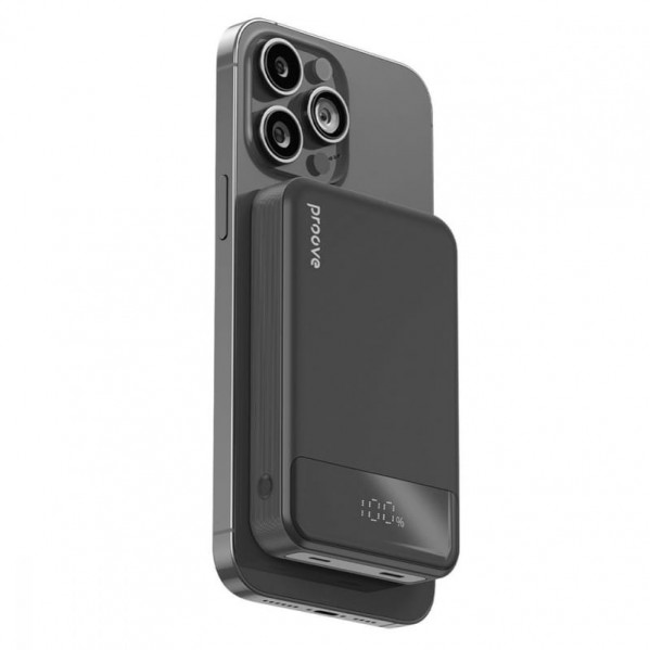 Універсальна мобільна батарея Proove Hoodman Magnetic 20W 10000mAh Black (PBH120010001)