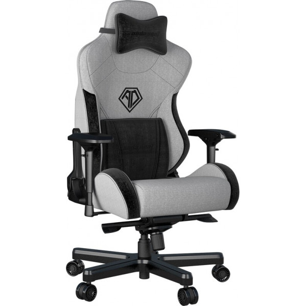 Крісло для геймерів Anda Seat T-Pro 2 Size XL Linen Grey/Black (AD12XLLA-01-GB-F)