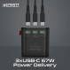 Зарядний пристрій Promate TripMate-GaN75 75W Black