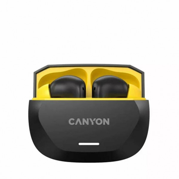 Bluetooth-гарнітура Canyon TWS-7 Hexagon Black/Yellow (CNS-TWS7BY)