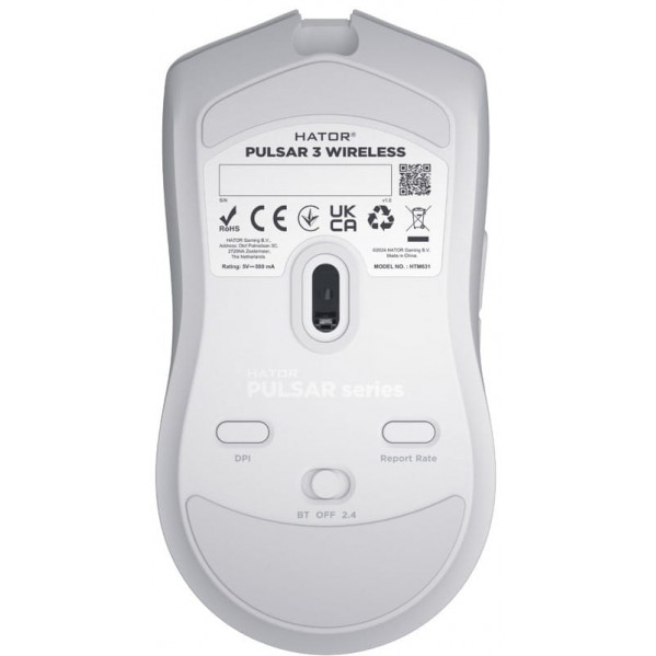 Миша бездротова Hator Pulsar 3 Wireless White (HTM631)