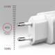 Зарядний пристрій Axagon 65W White (ACU-DPQ65W)