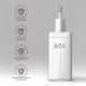 Зарядний пристрій Axagon 65W White (ACU-DPQ65W)