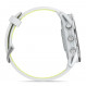 Смарт-годинник Garmin Forerunner 970 Whitestone Titanium with Whitestone/Translucent Amp Yellow Silicone with Silver Buckle (010-02969-61)