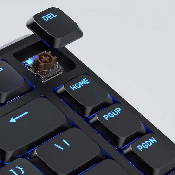 Клавіатура бездротова Keychron J1, K Pro Brown, Hot-Swap, RGB Black (J1-H3-UA)