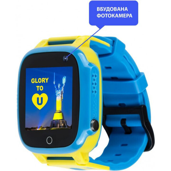 Дитячий смарт-годинник AmiGo GO008 Glory GPS WiFi Blue Yellow