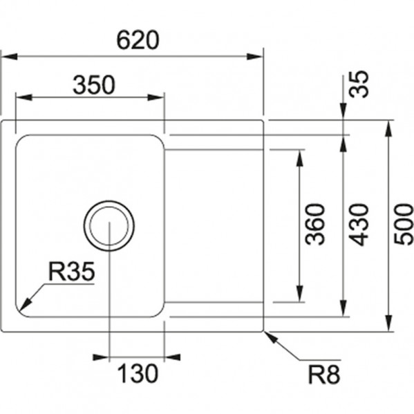 Кухонна мийка Franke Orion Tectonite OID 611-62 Чорний (114.0498.008)