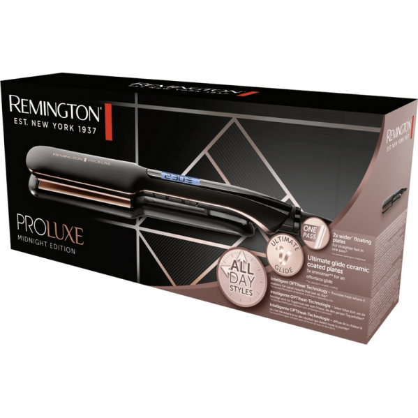 Випрямляч для волосся Remington S9150B PROluxe Midnight Wide Plate Straightener