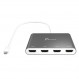 Адаптер J5create USB-A - 4 HDMI (M/F), Silver (JCA366-N)
