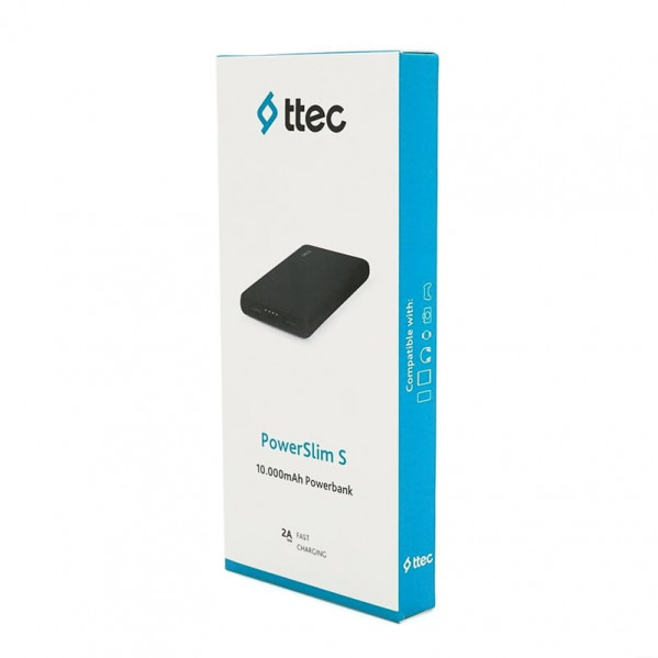 Універсальна мобільна батарея Ttec 10000mAh PowerSlim S Black (2BB135S)_promo