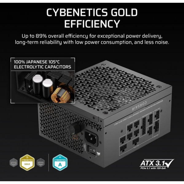 Блок живлення Corsair RM750x Shift ATX 3.1 750W (CP-9020298-EU)