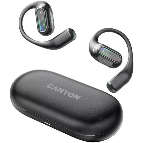 Bluetooth-гарнітура Canyon TWS-12 Headset On Flow Black (CNS-TWS12BK)