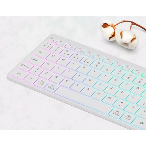 Клавіатура бездротова Canyon HKB-W11 White (CNS-HBTK11W)