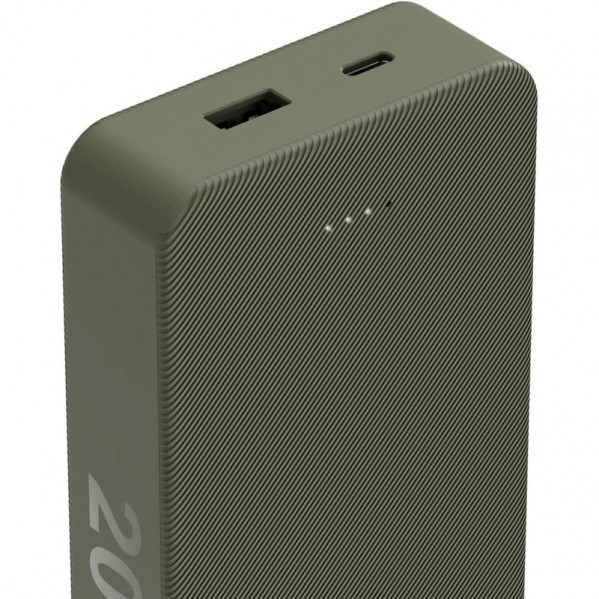Універсальна мобільна батарея Hama Power Bank 20000mAh 15W Green (201716)