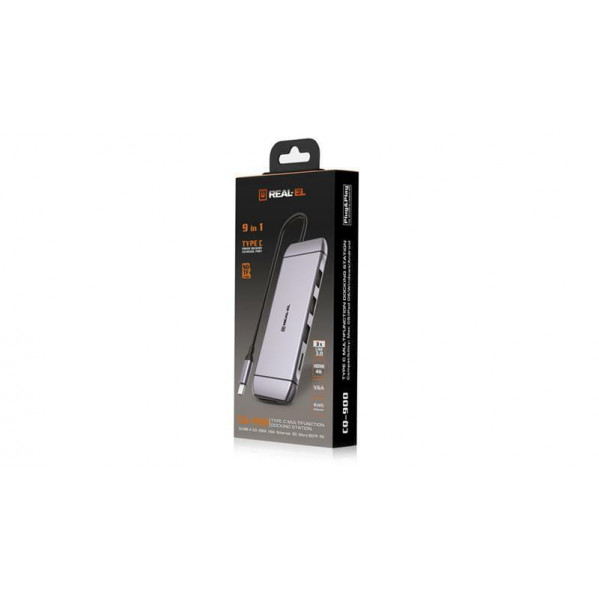 USB-хаб REAL-EL CQ-900 3 ports