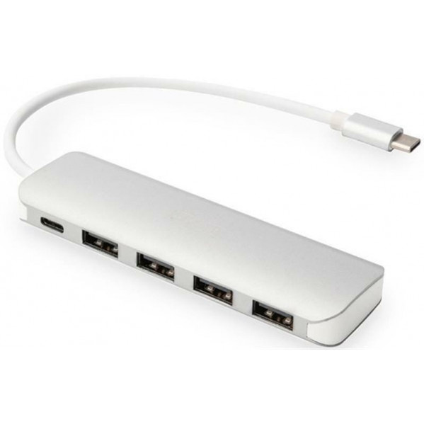 Концентратор USB-C Digitus (DA-70242-1) White 4хUSB3.0