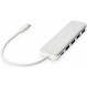 Концентратор USB-C Digitus (DA-70242-1) White 4хUSB3.0