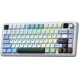 Клавіатура бездротова Aula F75 Max White (6978080501158)