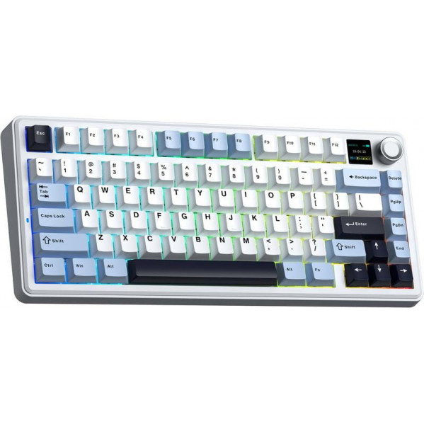 Клавіатура бездротова Aula F75 Max White (6978080501158)