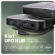 Концентратор USB Type-C Axagon Gray (HMC-UFO)
