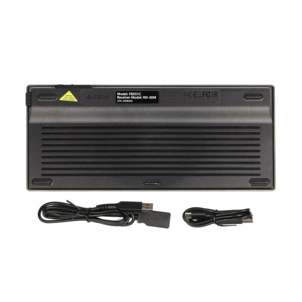 Клавіатура бездротова A4Tech Fstyler FBX51C Grey