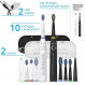 Набір зубних щіток Pecham Black and White Travel Set PC-084 (0290119010100)