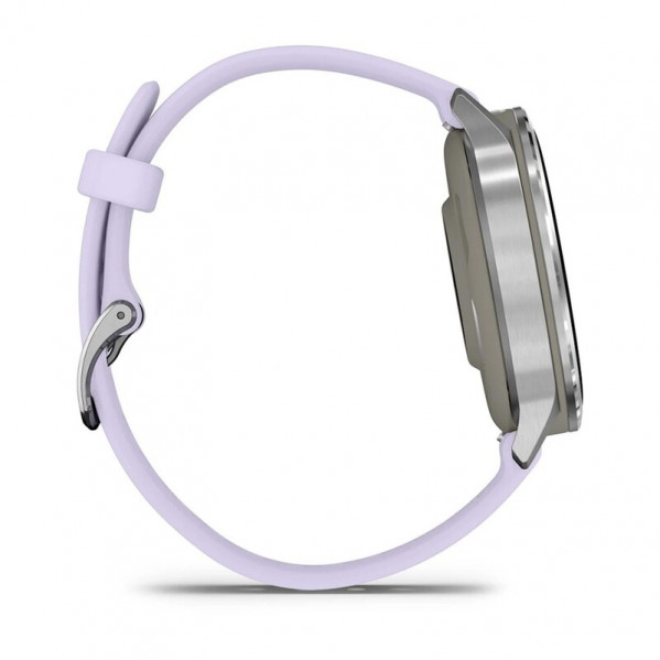 Смарт-годинник Garmin Venu 4 41mm Silver Bezel with Periwinkle Silicone Band (010-03013-01)