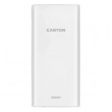 Універсальна мобільна батарея Canyon PB-2001 20000mAh White (CNE-CPB2001W)