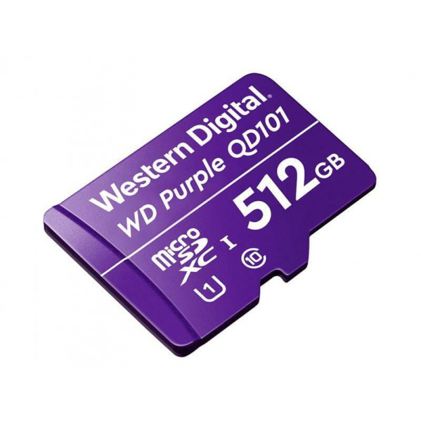 Карта пам`ятi MicroSDHC 512GB UHS-I Class 10 WD Purple QD101 (WDD512G1P0C)
