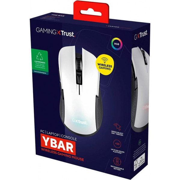 Миша бездротова Trust GXT 923 Ybar White (24889)