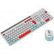 Комплект бездротовий (клавіатура, миша) Canyon HSET-W5 White (CNS-HSETW5WT)