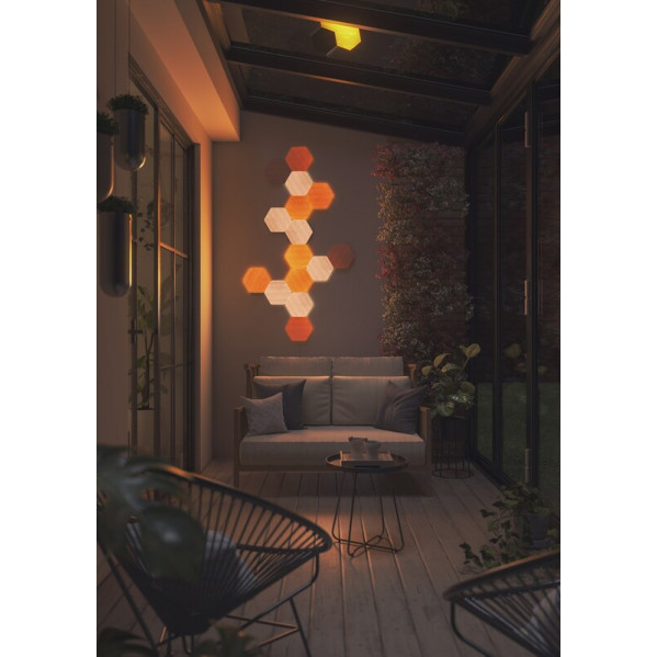 Розумна система освітлення Nanoleaf Elements - Hexagons Starter Kit Apple HomeKit, 13 шт. (NL52-K-3002HB-13PK)