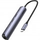 Концентратор USB Type-C Ugreen CM418 2xUSB 3.0 + HDMI + RJ45 1000M Ethernet, Gray (10919)