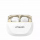 Bluetooth-гарнітура Canyon TWS-7 Hexagon White/Beige (CNS-TWS7WB)