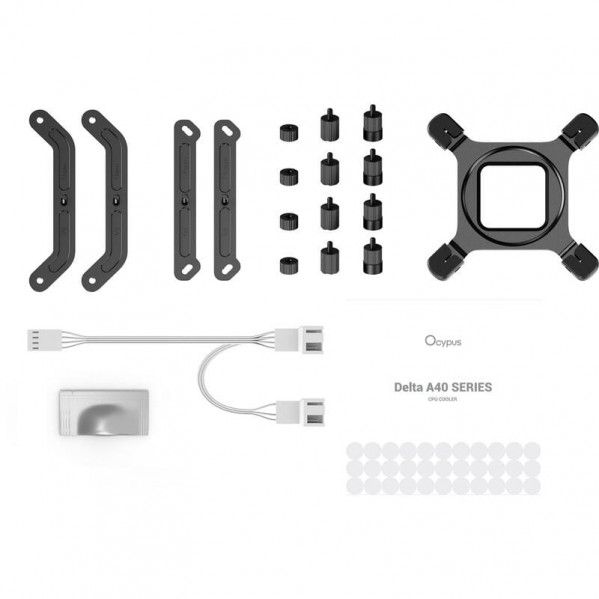 Кулер процесорний Ocypus Delta A40 Elite WH Dual Fan (DELTA-A40-WH2NNWN00X-GL)