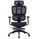 Крісло офісне Officepro Skyline Footrest Black (OC750-B-B-B)