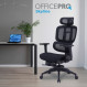 Крісло офісне Officepro Skyline Footrest Black (OC750-B-B-B)