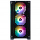 Корпус 1stPlayer X2-M-BK-4F7 Black без БЖ