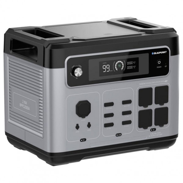 Зарядна станція BLAUPUNKT JuiceBox 2000, 2400W, 2048Wh, LiFePO4 з водонепроникною сумкою
