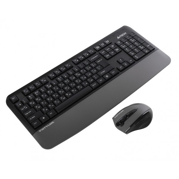 Комплект (клавіатура, миша) бездротовий A4Tech Fstyler FG2500S Plus Grey