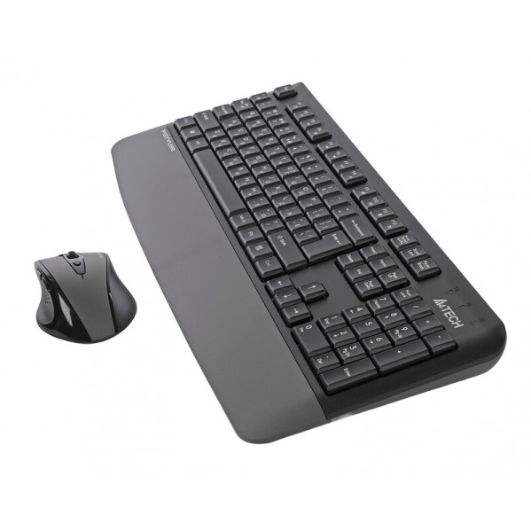 Комплект (клавіатура, миша) бездротовий A4Tech Fstyler FG2500S Plus Grey