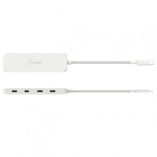 USB-хаб J5create 4 USB-C White (JCH345EW-N)