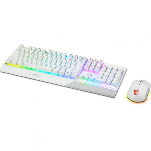 Комплект (клавіатура, миша) MSI Vigor GK30 Combo UA White