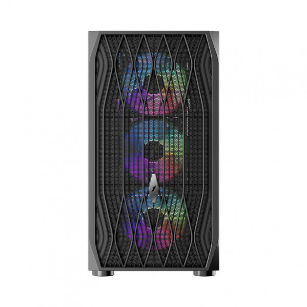 Корпус 1stPlayer AY7-BK-4F1 Black без БЖ