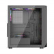 Корпус 1stPlayer AY7-BK-4F1 Black без БЖ